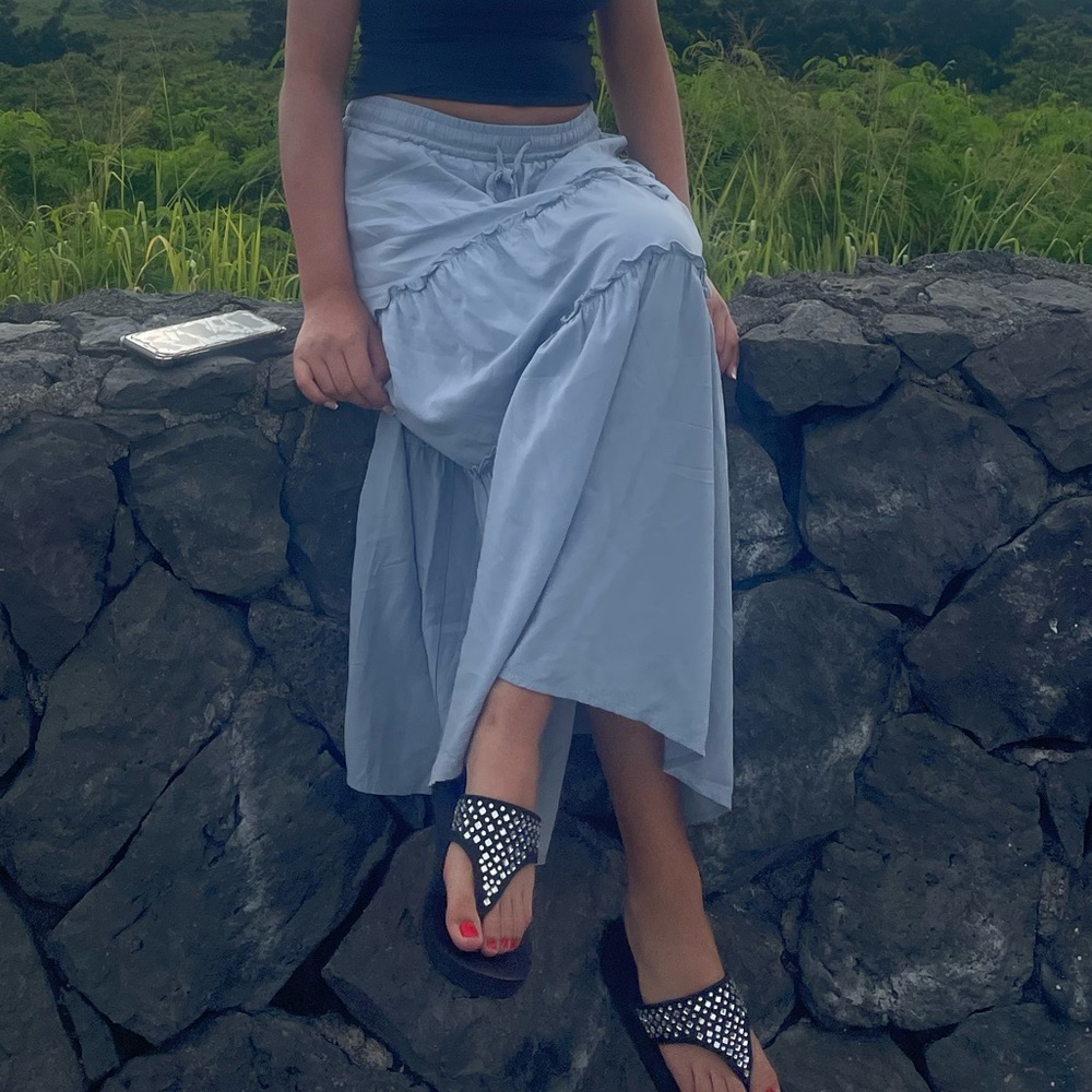 Elegant Blue Women's Skirt